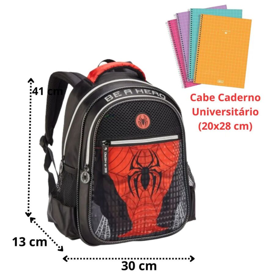 Mochila Homem Aranha DL1827 Denlex - Imagem 4