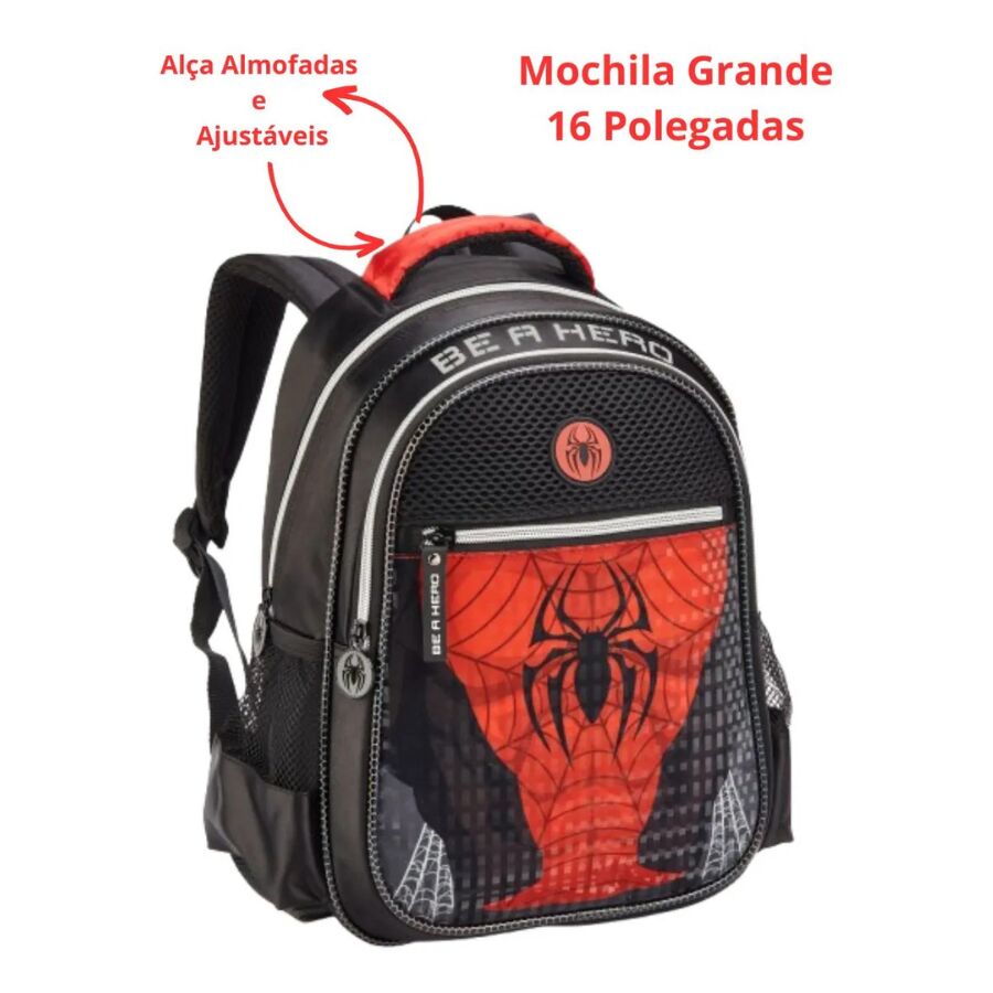 Mochila Homem Aranha DL1827 Denlex - Imagem 5