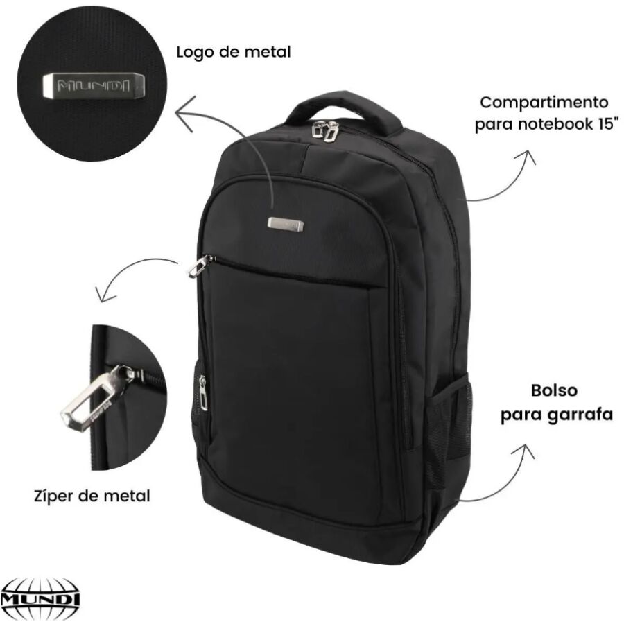 Mochila Mundi MDE5039M Executiva - Imagem 2