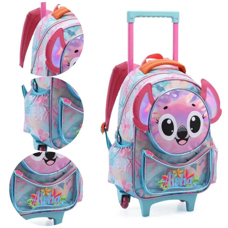 Mochila Denlex Aloha Feminino com Rodas DL2005 - Imagem 5