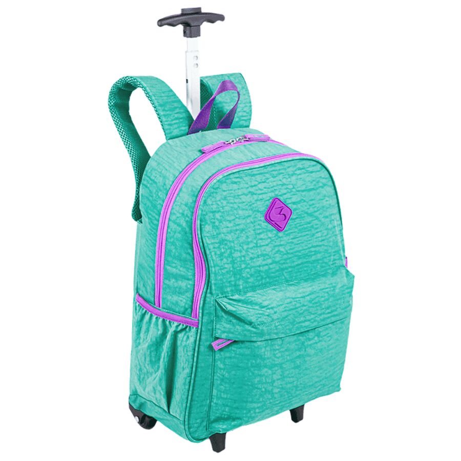 Mochila de Rodas Turquesa Sestini Rolling Esterno Crinkle 10/10 - Imagem 2