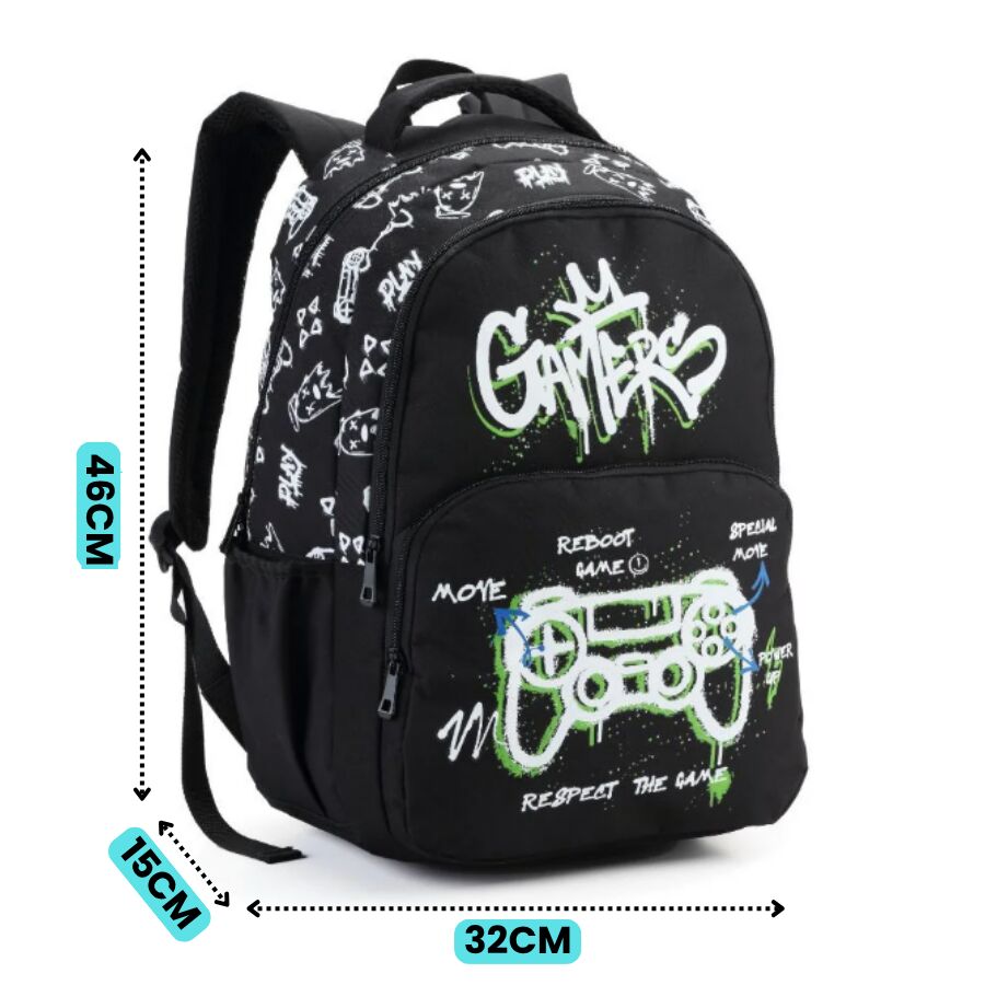 Mochila Gamers Infantil denlex gamers DL2080 - Imagem 3