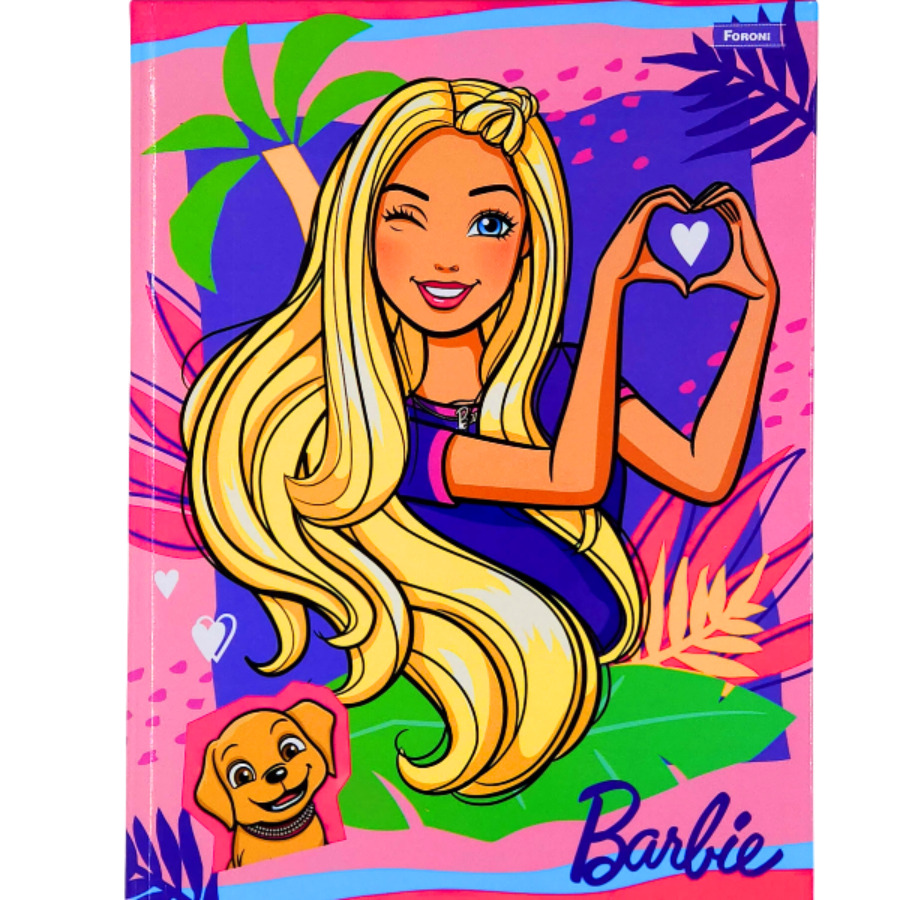 Caderno Brochura Barbie Foroni 80 Folhas 27,5cm X 20cm X 1cm - Imagem 4