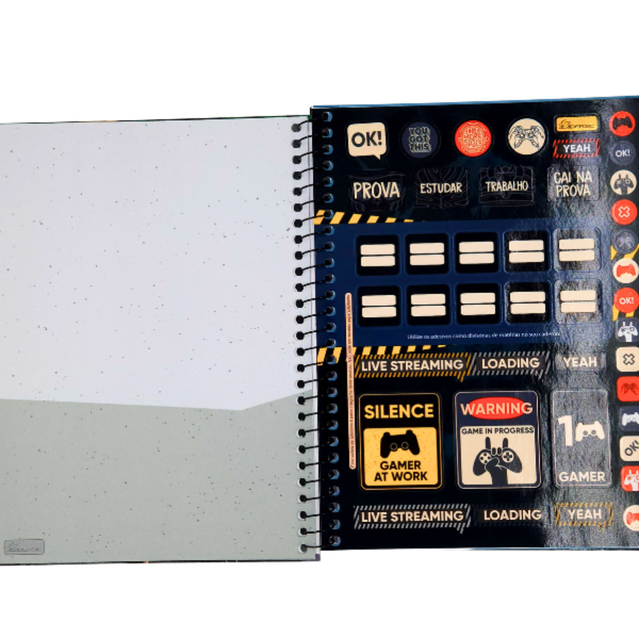 Caderno Cadersil Streeter 1 Matéria Universitário 80 Folhas 27cm X 19,9cm X 1,2cm - Imagem 2