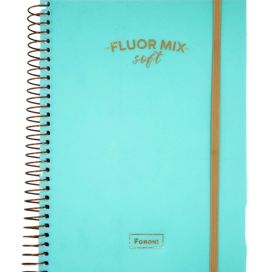 Caderno Fluor Mix 10 Matérias
