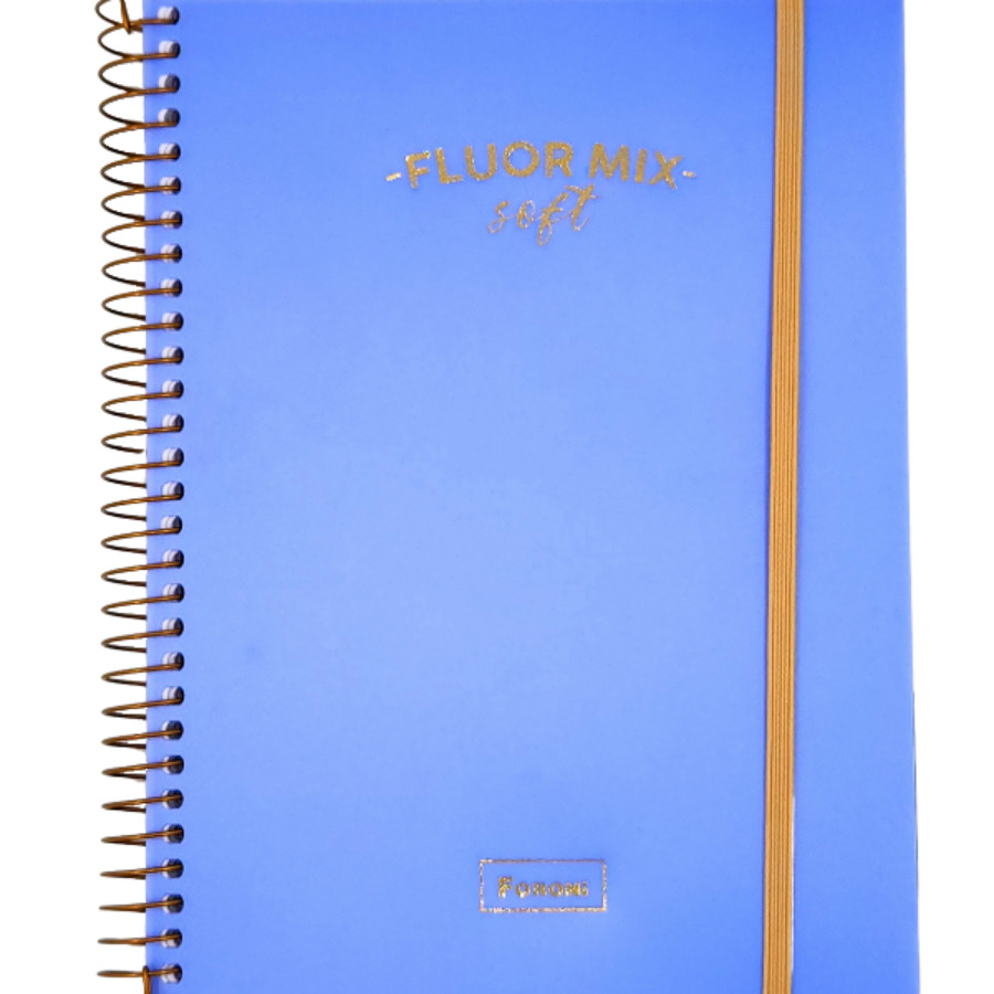 Caderno Fluor Mix 10 Matérias Colegial Foroni 24cm X 17,7cm X 1,8cm - Imagem 4