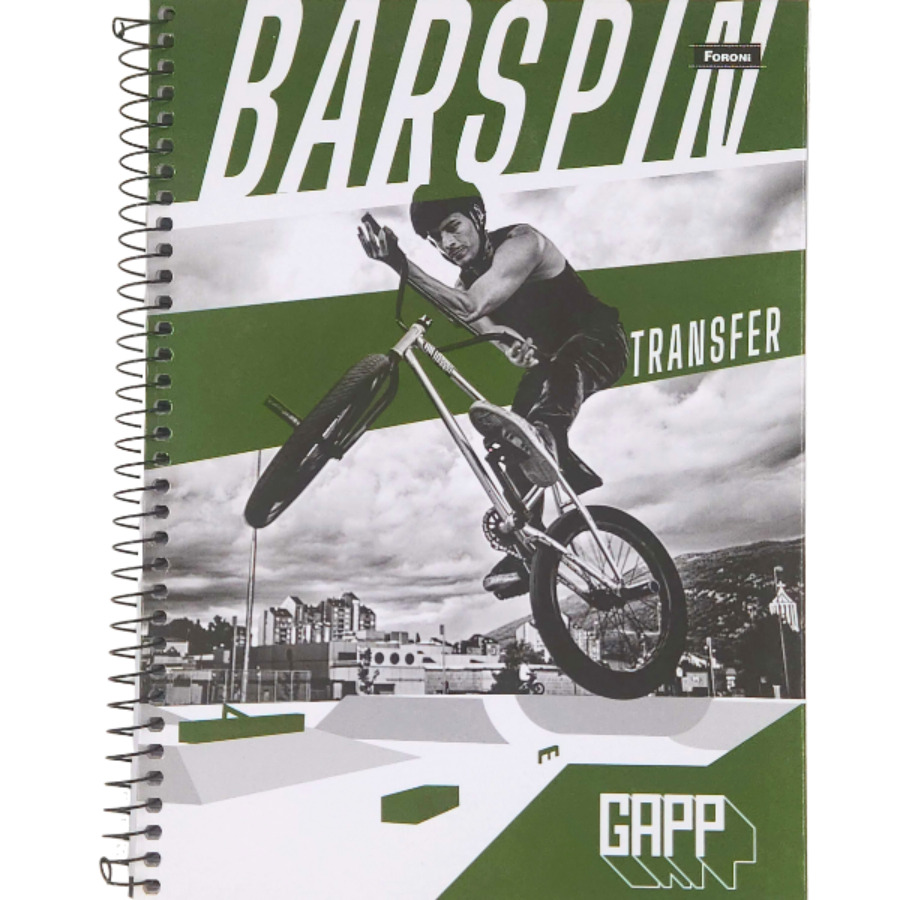 Caderno Gapp 10 Matérias Universitário Foroni 160 Folhas 27,5cm X 20cm X 1,8cm
