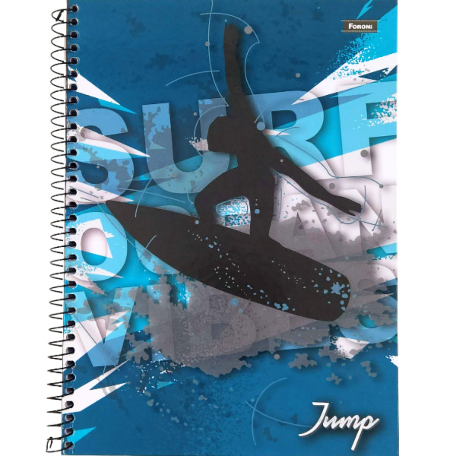 Caderno Jump 15 Matérias Universitário Foroni 300 Folhas 27,5cm X 20cm X 2,4cm - Imagem 6