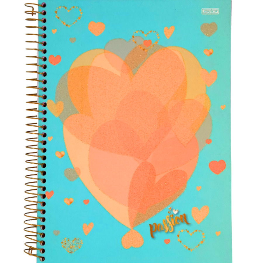 Caderno SD Passion 10 Matérias Universitário 160 Folhas 27,5cm X 20cm X 1,8cm - Imagem 3