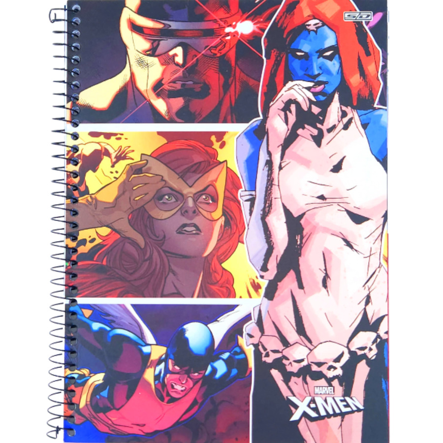 Caderno SD X-Men 1 Matéria Universitário 80 Folhas 27,5cm X 20cm X 1,2cm