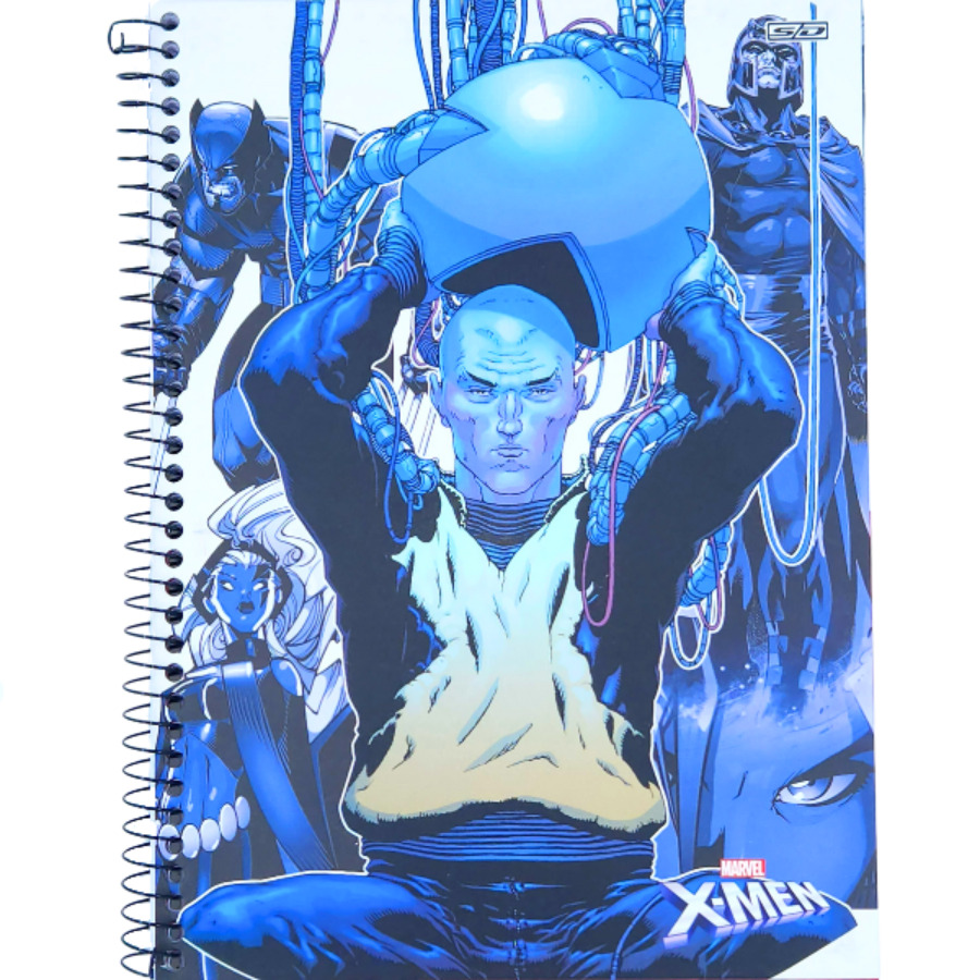 Caderno SD X-Men 1 Matéria Universitário 80 Folhas 27,5cm X 20cm X 1,2cm - Imagem 3