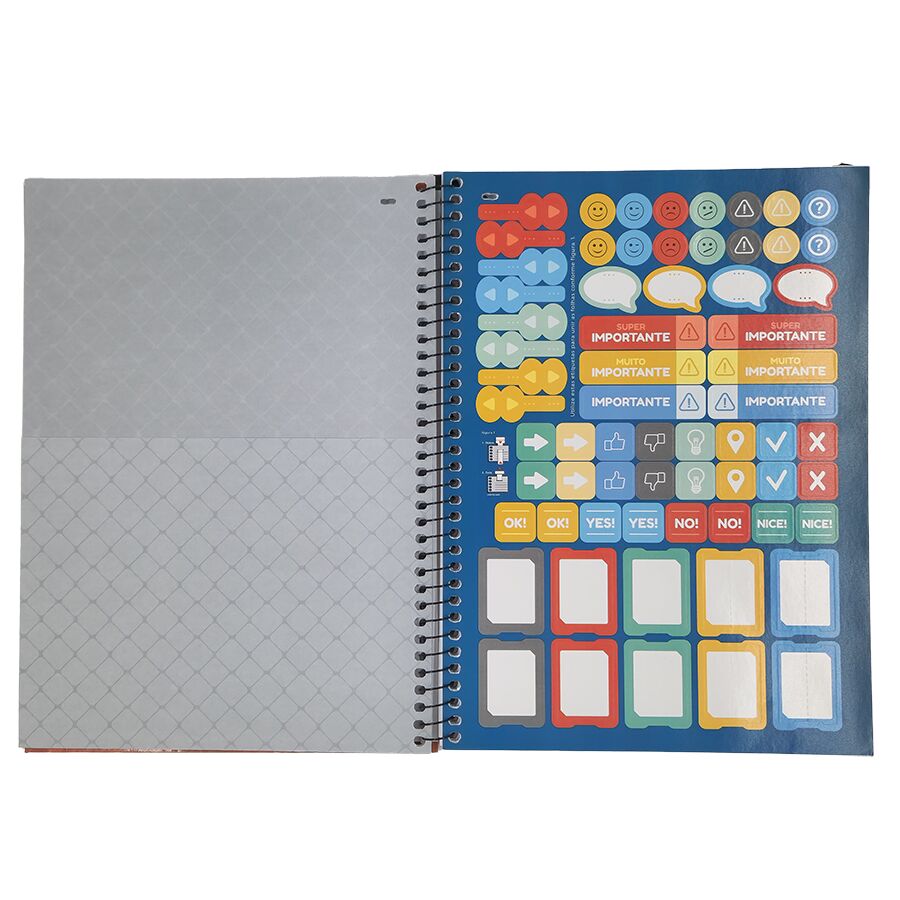 Caderno Sou Music 1 matéria universitário Jandaia 80 folhas 27,5cm x 20cm x 1,2cm - Imagem 5