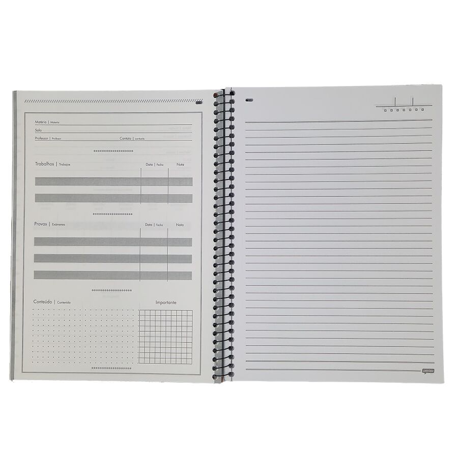 Caderno Sou Music 1 matéria universitário Jandaia 80 folhas 27,5cm x 20cm x 1,2cm - Imagem 3