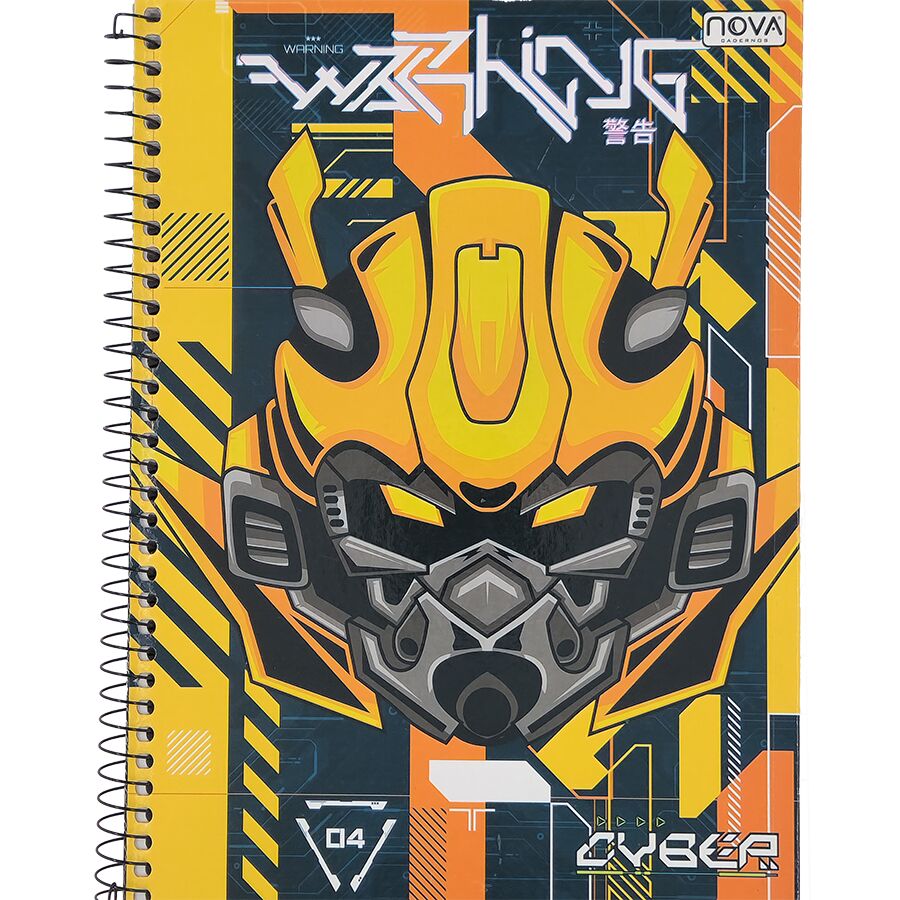 Caderno Nova Cyber 1 matéria universitário 80 folhas 27,5cm x 20cm x 1,2cm - Imagem 3