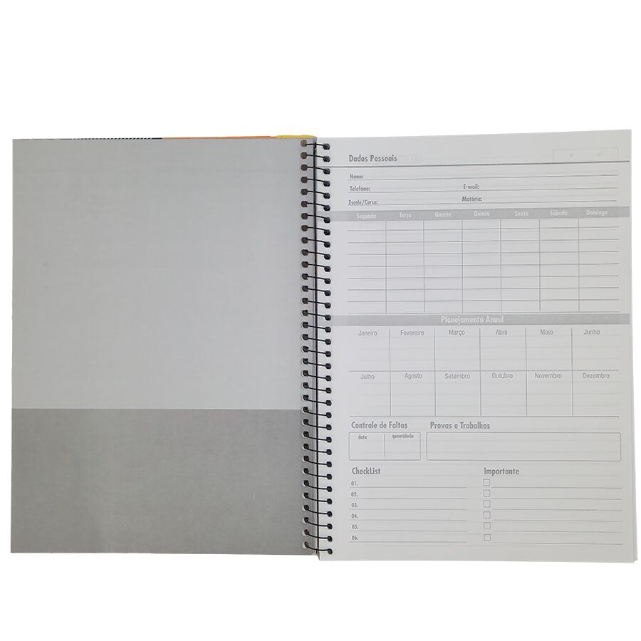 Caderno Nova Cyber 1 matéria universitário 80 folhas 27,5cm x 20cm x 1,2cm - Imagem 4