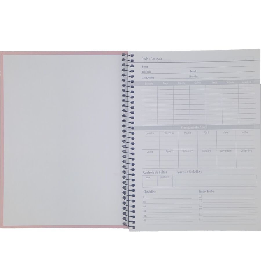 Caderno Nova Power Girl 1 matéria 96 folhas universitário 27,5cm x 20cm x 1,2cm - Imagem 8