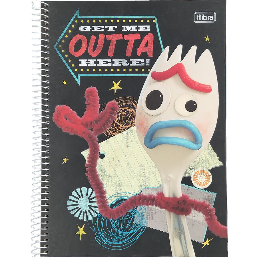 Caderno Tilibra Toy Story 1 matéria 80 folhas universitário 27,5cm x 20cm x 1,2cm - Imagem 6