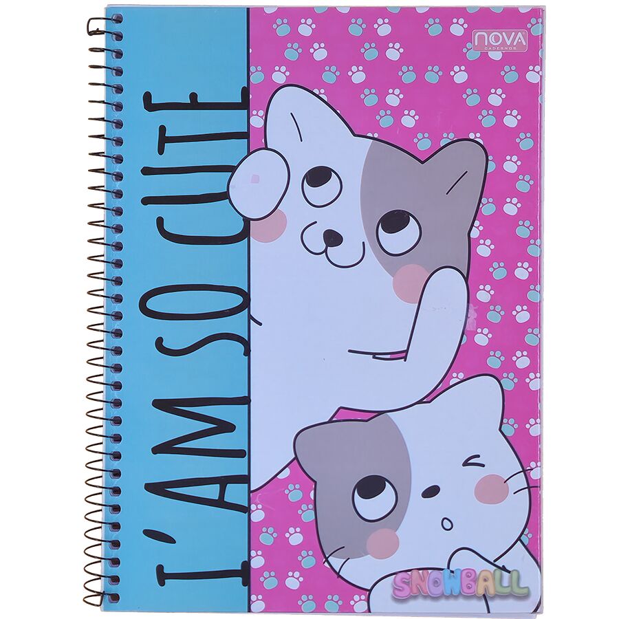 Caderno Nova Snowball 1 matéria universitário 80 folhas 27,5cm x 20cm x 1,2cm - Imagem 8