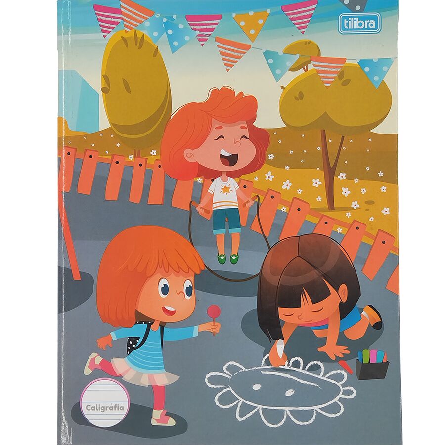 Caderno brochura de caligrafia