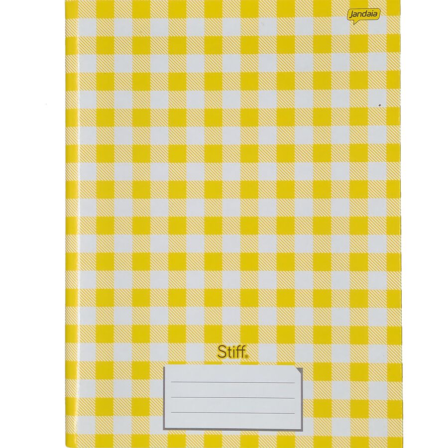 brochura Stiff Listrado amarelo