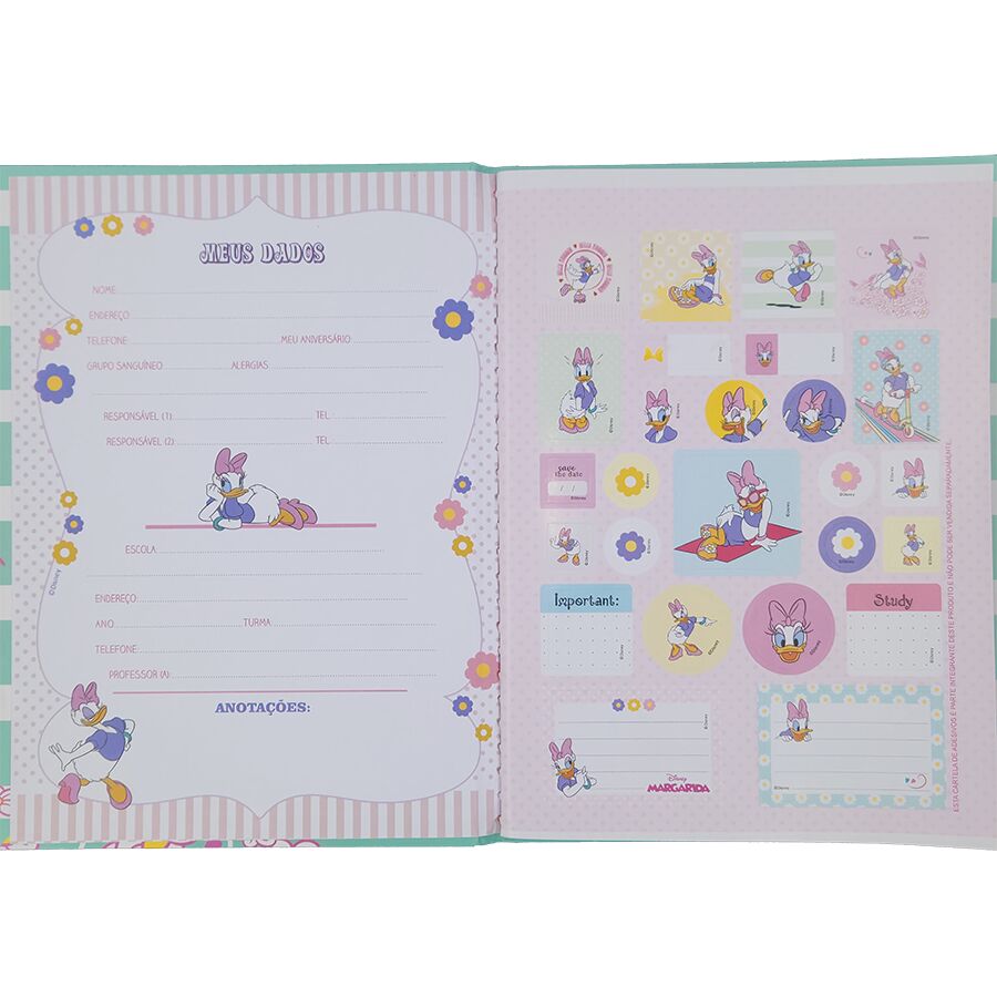 Caderno brochura Margarida São Domingos 80 folhas 27,5cm x 20cm x 1,2cm - Imagem 7