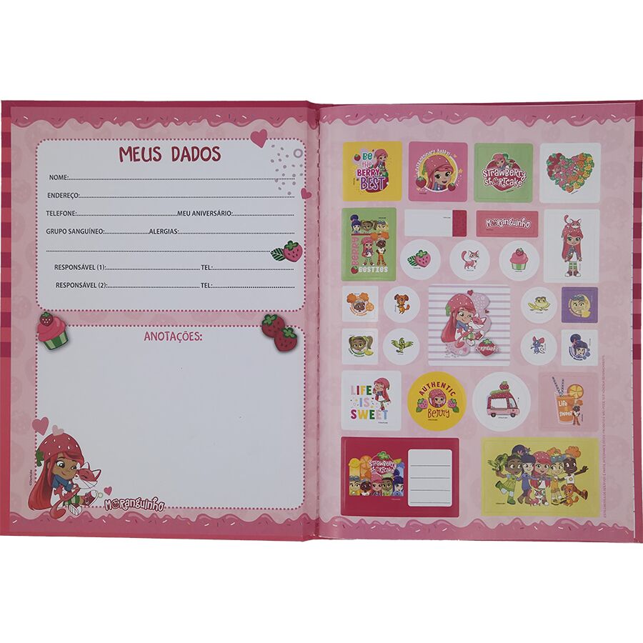 Caderno brochura Moranguinho São Domingos 80 folhas 27,5cm x 20cm x 1,2cm - Imagem 2