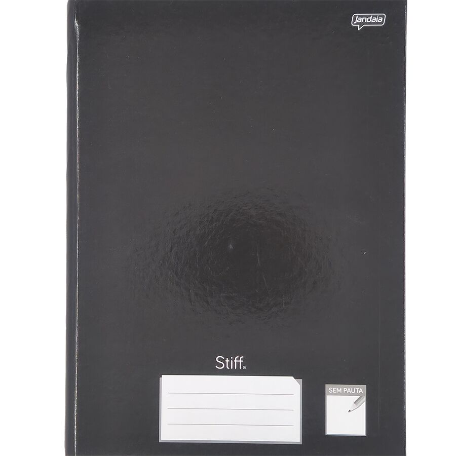 Caderno brochura Stiff preto
