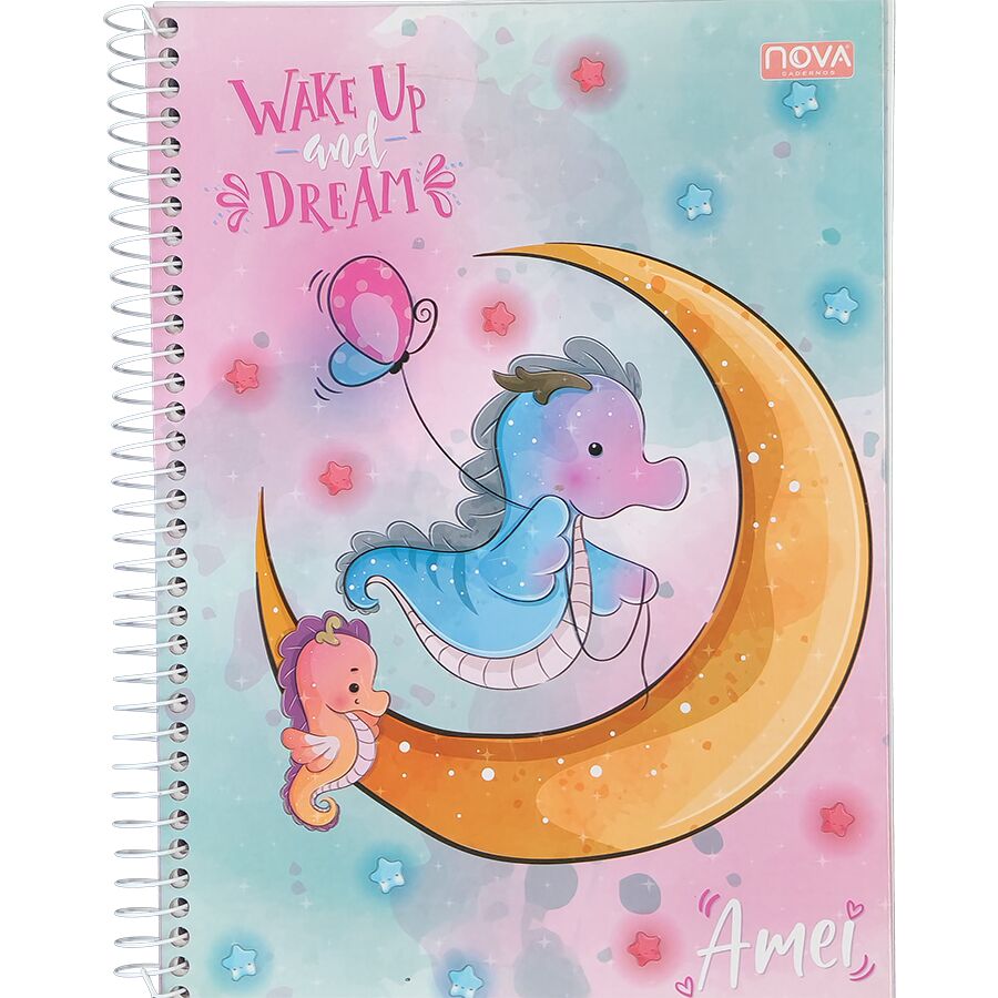 Caderno Nova Amei 10 matérias universitário 160 folhas 27,5cm x 20cm x 1,8cm - Imagem 3