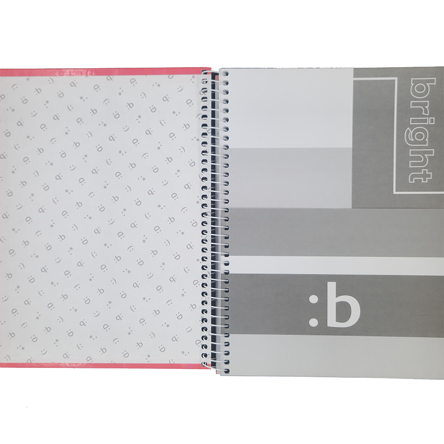 Caderno Bright 10 matérias universitário Jandaia 160 folhas 27,5cm x 20cm x 1,8cm - Imagem 4