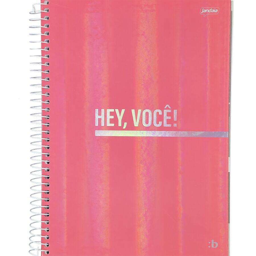 Caderno Bright 10 matérias universitário Jandaia 160 folhas 27,5cm x 20cm x 1,8cm - Imagem 3