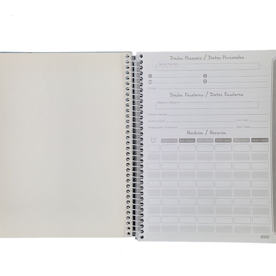 Caderno SD Jesus Cristo 10 matérias universitário 160 folhas 27,5cm x 20cm x 1,8cm - Imagem 4