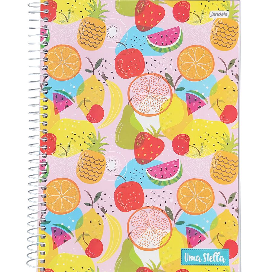 Caderno Jandaia Uma Stella 10 matérias universitário 160 folhas 27,5cm x 20cm x 1,8cm - Imagem 8