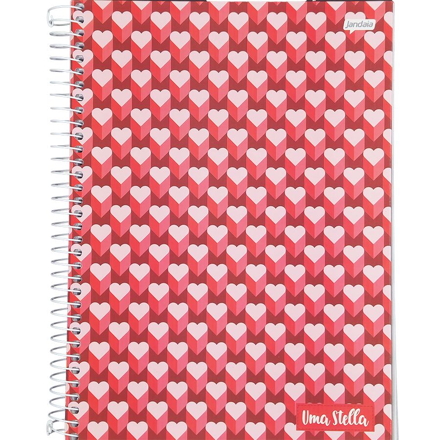 Caderno Jandaia Uma Stella 10 matérias universitário 160 folhas 27,5cm x 20cm x 1,8cm