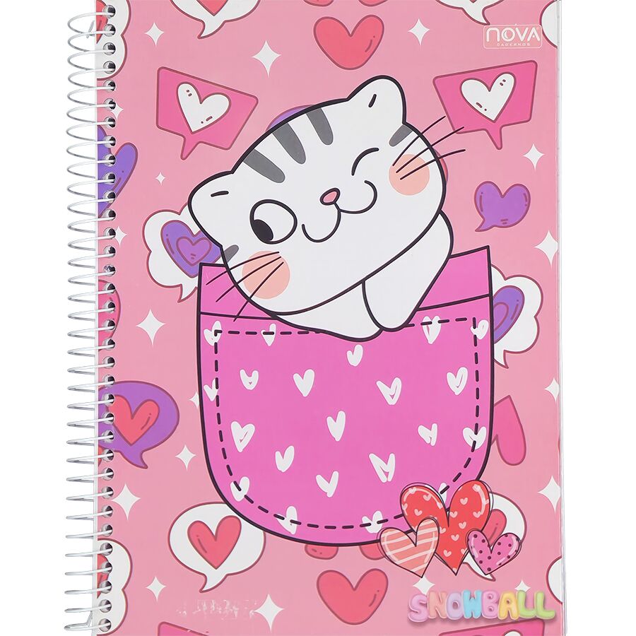 Caderno Nova Snowball 10 matérias universitário 160 folhas 27,5cm x 20cm x 1,8cm - Imagem 2
