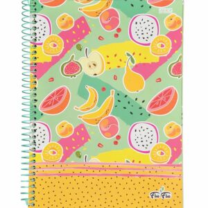Caderno SD Fru Fru 10 matérias universitário 160 folhas 27,5cm x 20cm x 1,8cm