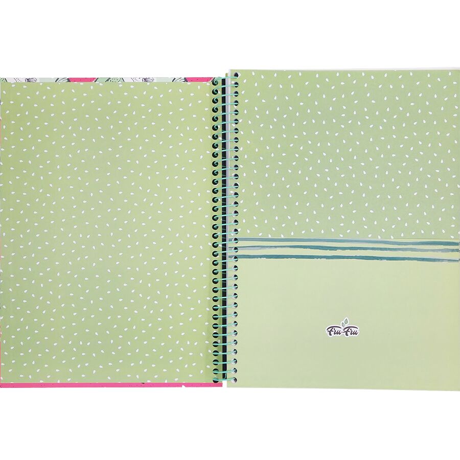 Caderno SD Fru Fru 10 matérias universitário 160 folhas 27,5cm x 20cm x 1,8cm - Imagem 7