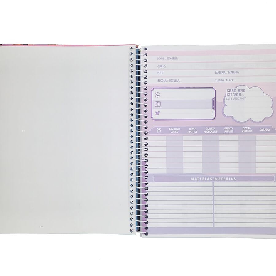 Caderno SD Pet Net 10 matérias universitário 160 folhas 27,5cm x 20cm x 1,8cm - Imagem 6