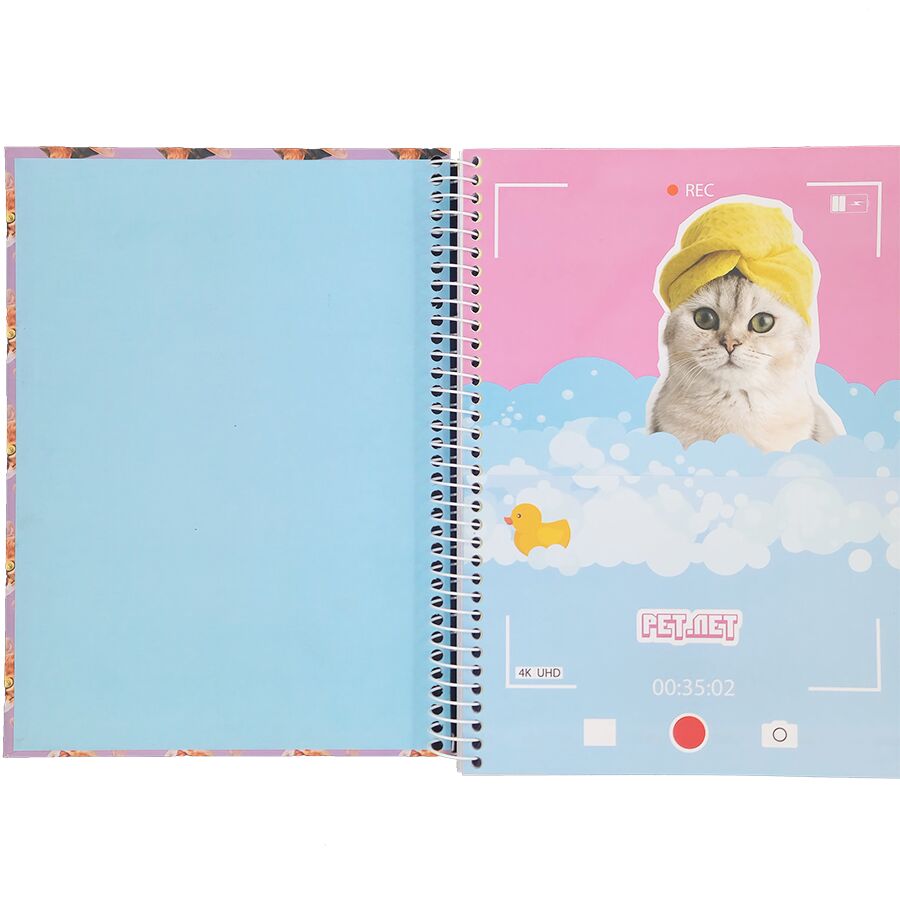 Caderno SD Pet Net 10 matérias universitário 160 folhas 27,5cm x 20cm x 1,8cm - Imagem 8