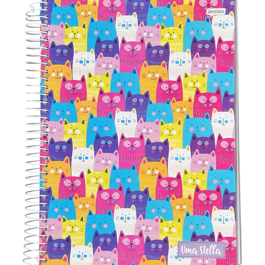 Caderno Uma Stella 15 matérias universitário Jandaia 240 folhas 27,5cm x 20cm x 2,1cm - Imagem 5