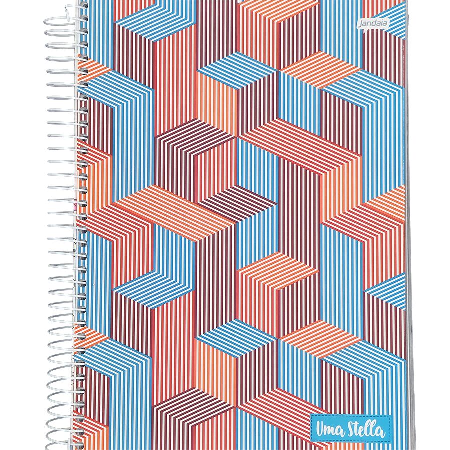 Caderno Uma Stella 15 matérias universitário Jandaia 240 folhas 27,5cm x 20cm x 2,1cm - Imagem 4