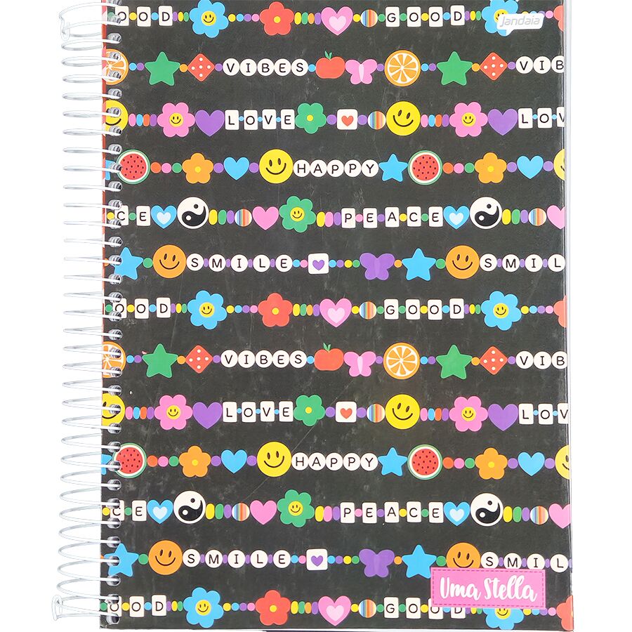 Caderno Uma Stella 15 matérias universitário Jandaia 240 folhas 27,5cm x 20cm x 2,1cm - Imagem 6