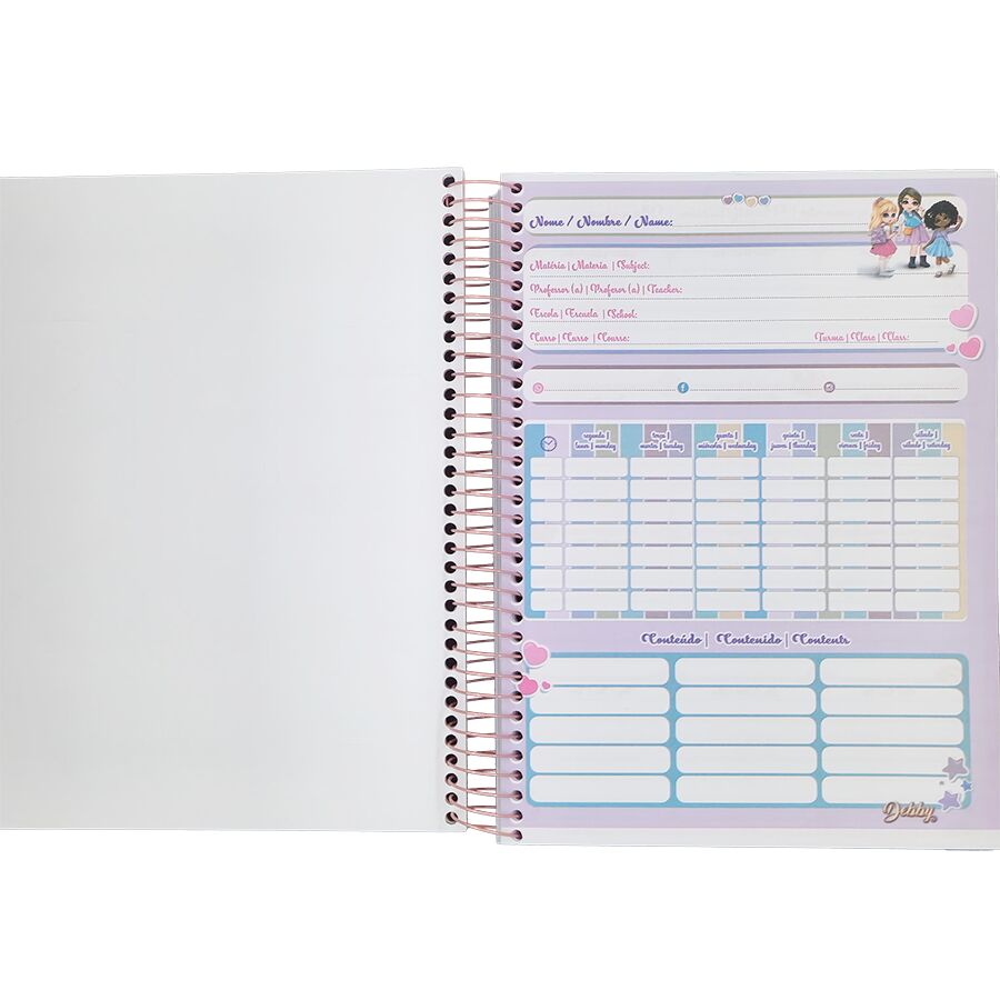 Caderno SD Debby 15 matérias universitário 240 folhas 27,5cm x 20cm x 2,1cm - Imagem 5