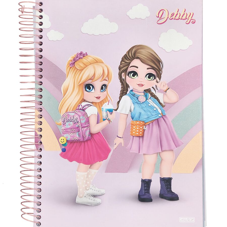 Caderno SD Debby 15 matérias universitário 240 folhas 27,5cm x 20cm x 2,1cm - Imagem 4