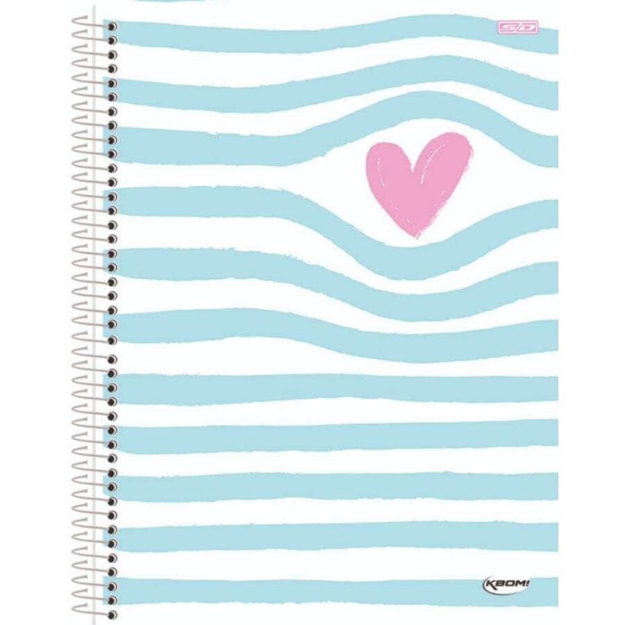 Caderno universitário SD Kbom 15 matérias 300 folhas 27,5cm x 20cm x 2,3cm - Imagem 8