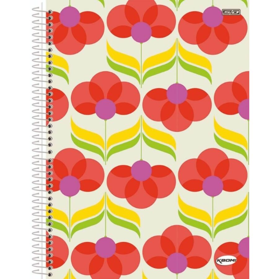 Caderno universitário SD Kbom 15 matérias 300 folhas 27,5cm x 20cm x 2,3cm - Imagem 3
