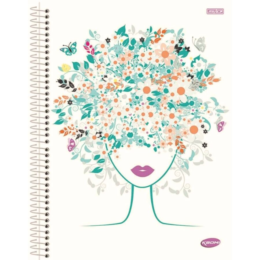 Caderno universitário SD Kbom 15 matérias 300 folhas 27,5cm x 20cm x 2,3cm - Imagem 2