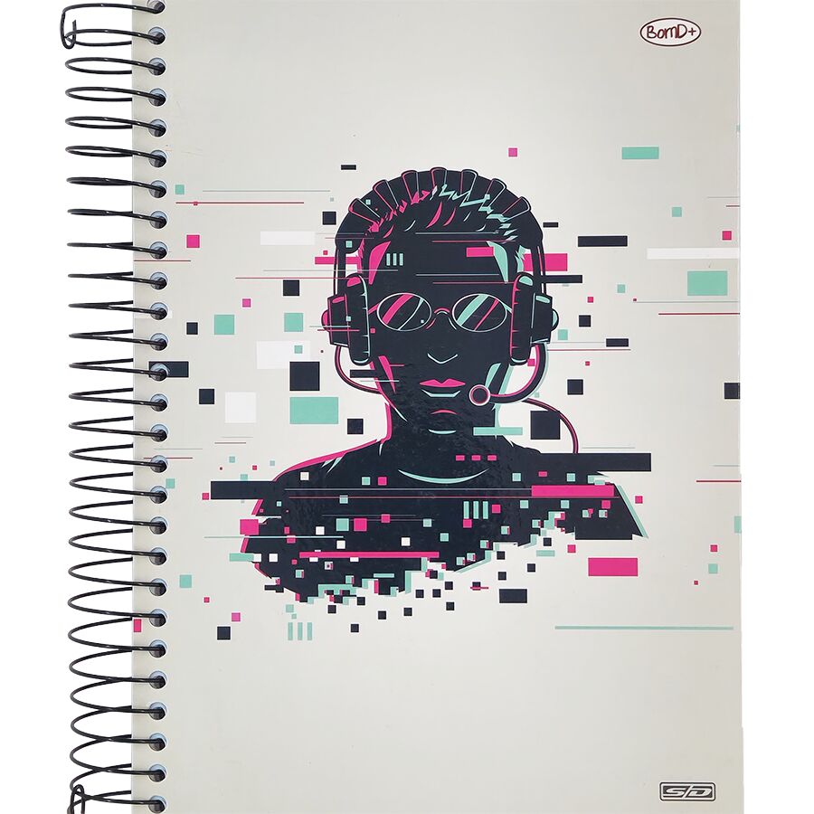 Caderno SD Bom D+ 15 matérias universitário 240 folhas 27,5cm x 20cm x 2,60cm - Imagem 4