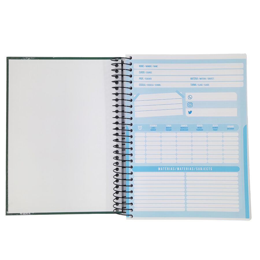Caderno SD Bom D+ 15 matérias universitário 240 folhas 27,5cm x 20cm x 2,60cm - Imagem 2