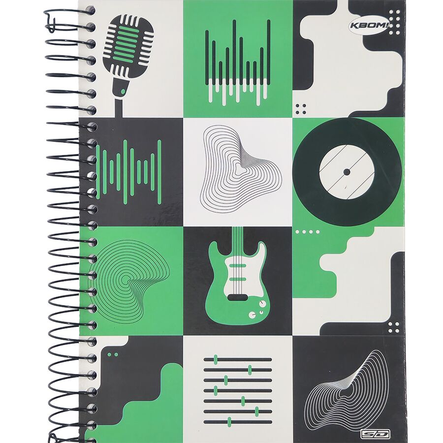 Caderno SD Kbom 15 matérias universitário 300 folhas 27,5cm x 20cm x 3cm - Imagem 4