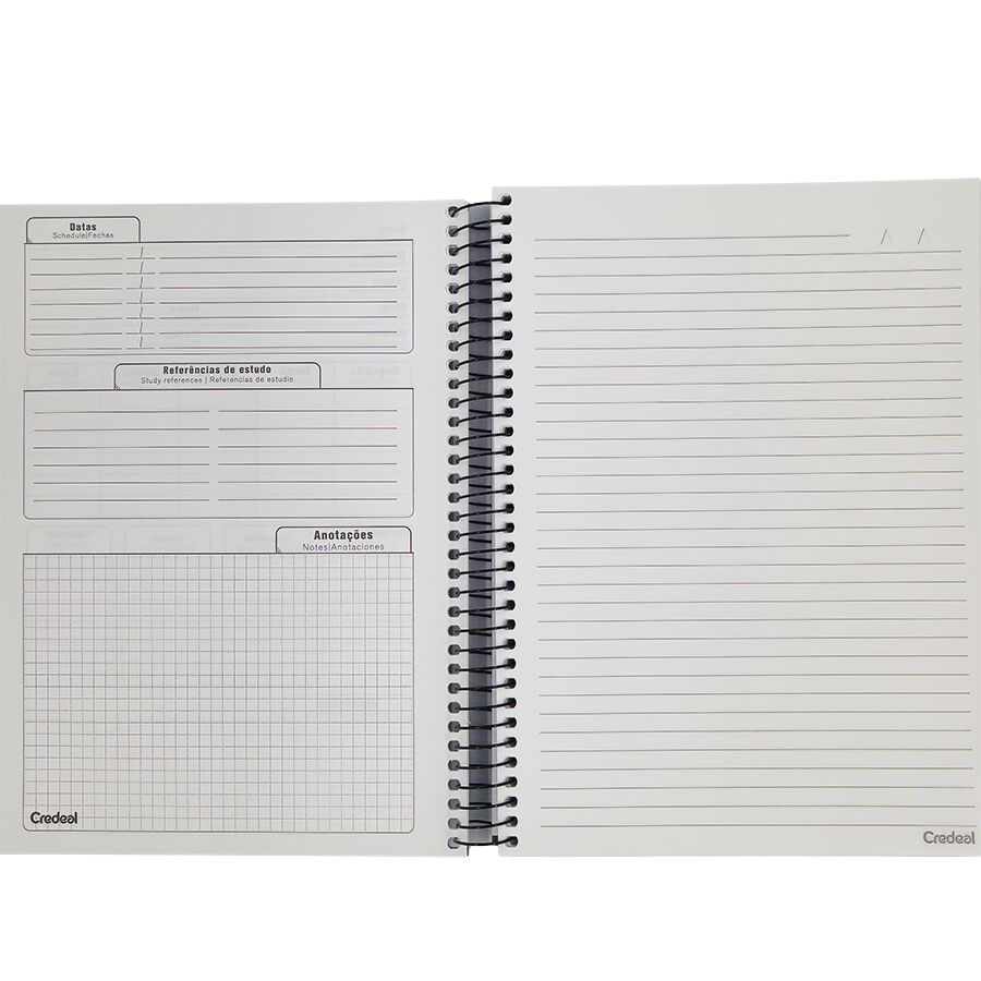 Caderno Credeal My Collection universitário 10 matérias 200 folhas 27,5cm x 20cm x 2cm - Imagem 3